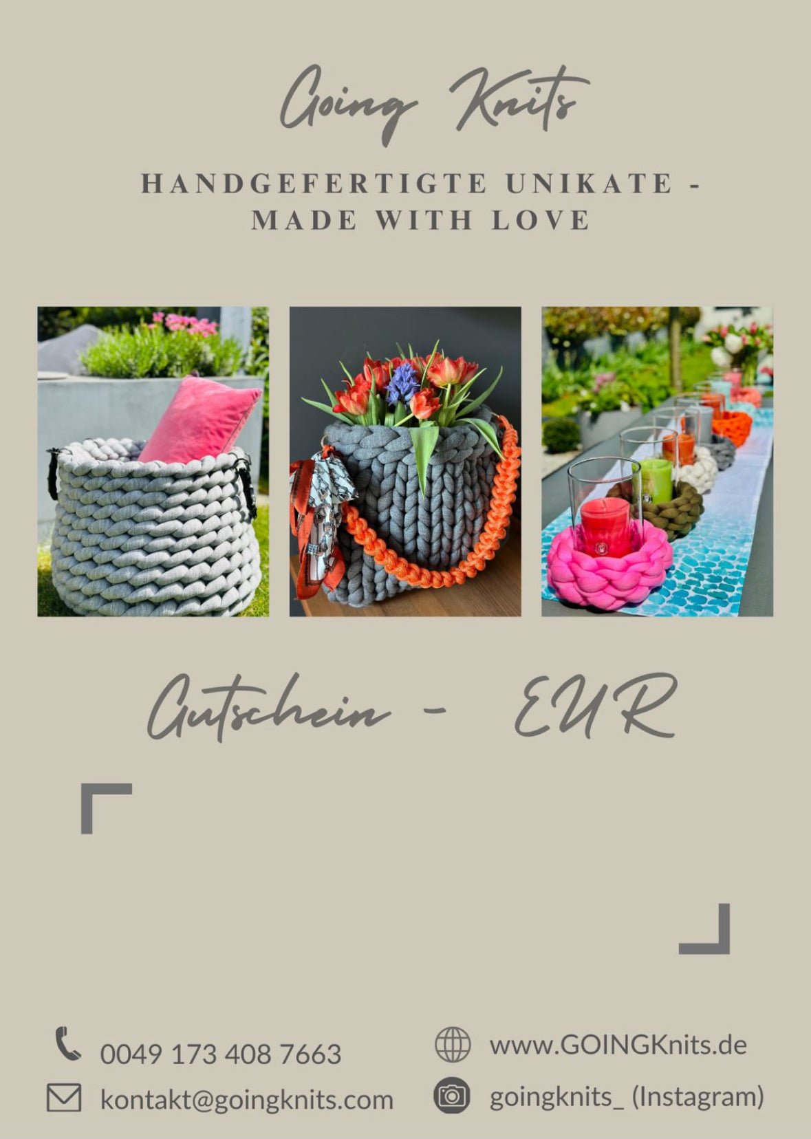 GOINGKnits Gutschein